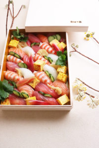 握り寿司の詰め合わせ　お料理教室の画像